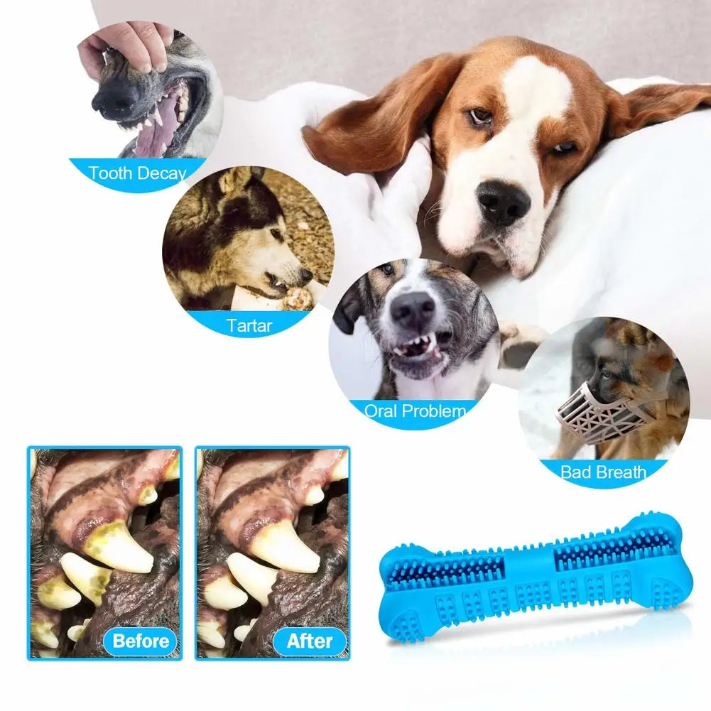 Soft Rubber Dog Toothbrush